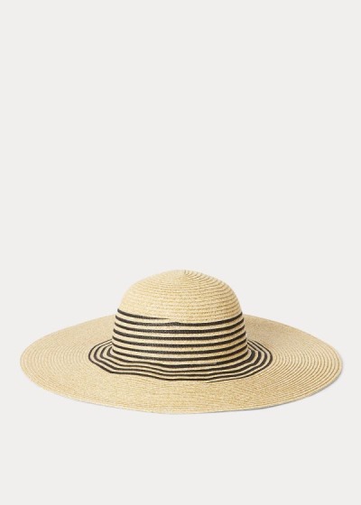 Women's Ralph Lauren Striped Paper Sun Hats | 936715RXV